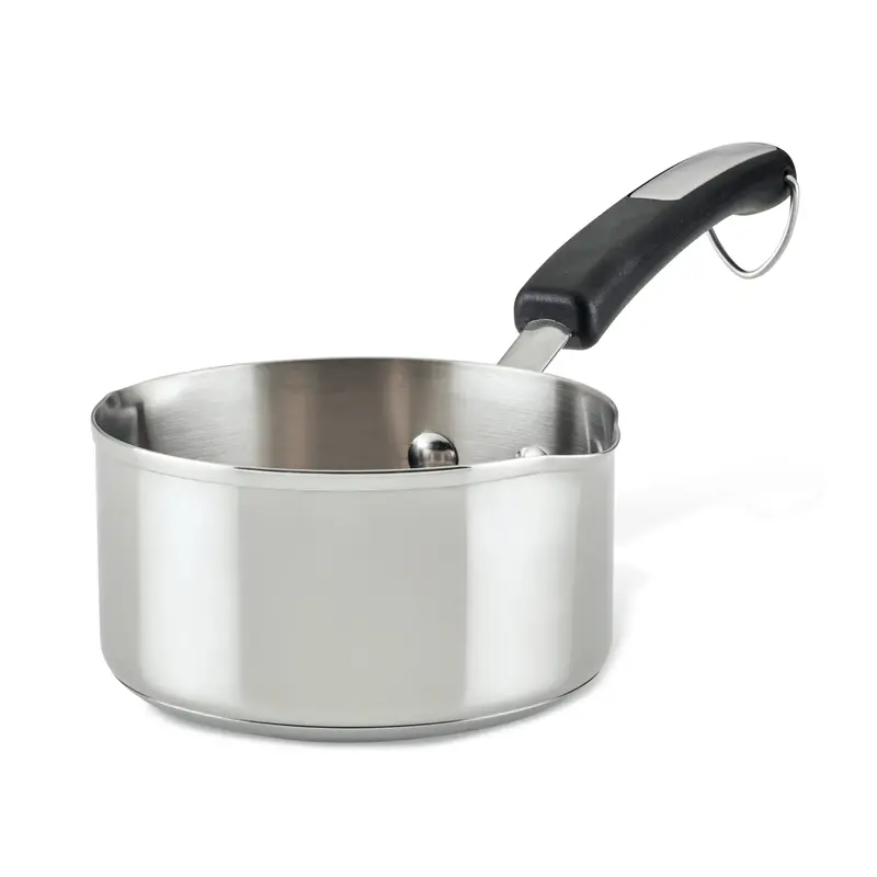 1-Quart Stainless Steel Saucepan With Cover 1