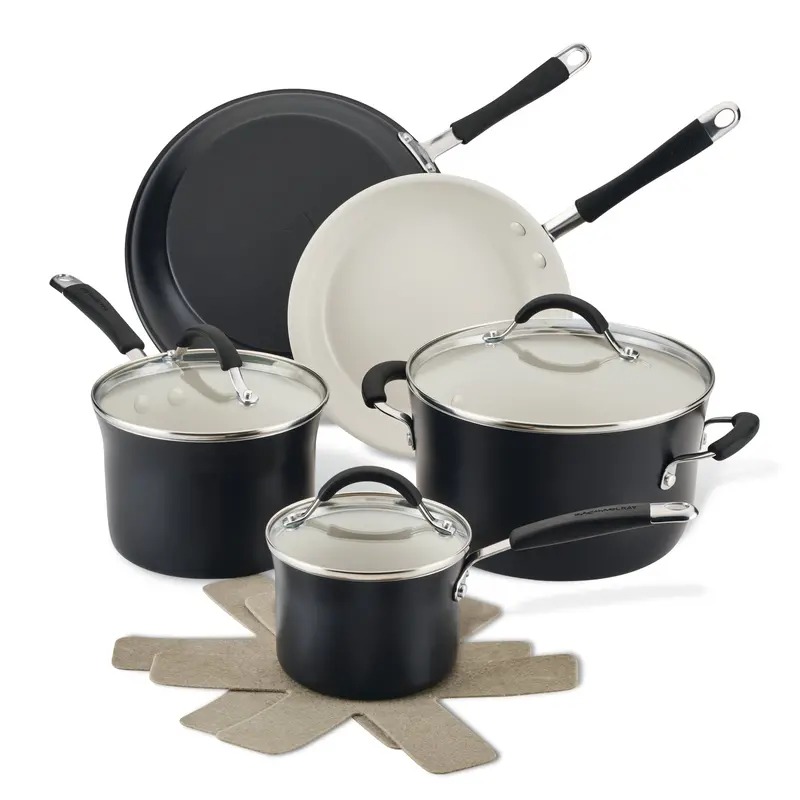 10-Piece Cucina Ceramic-Nonstick Cookware Collection 1