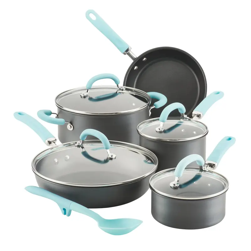 10-Piece Durable Hard-Anodized Cookware Collection 1