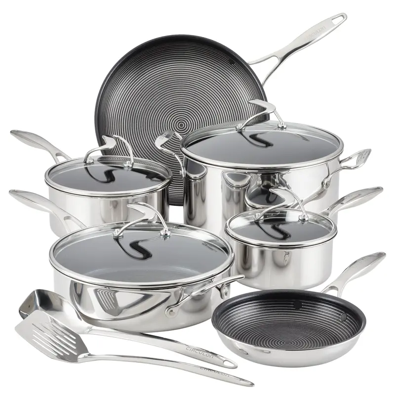 10-Piece Premium Cookware Set With Bonus 2-Piece Utensil Kit 1