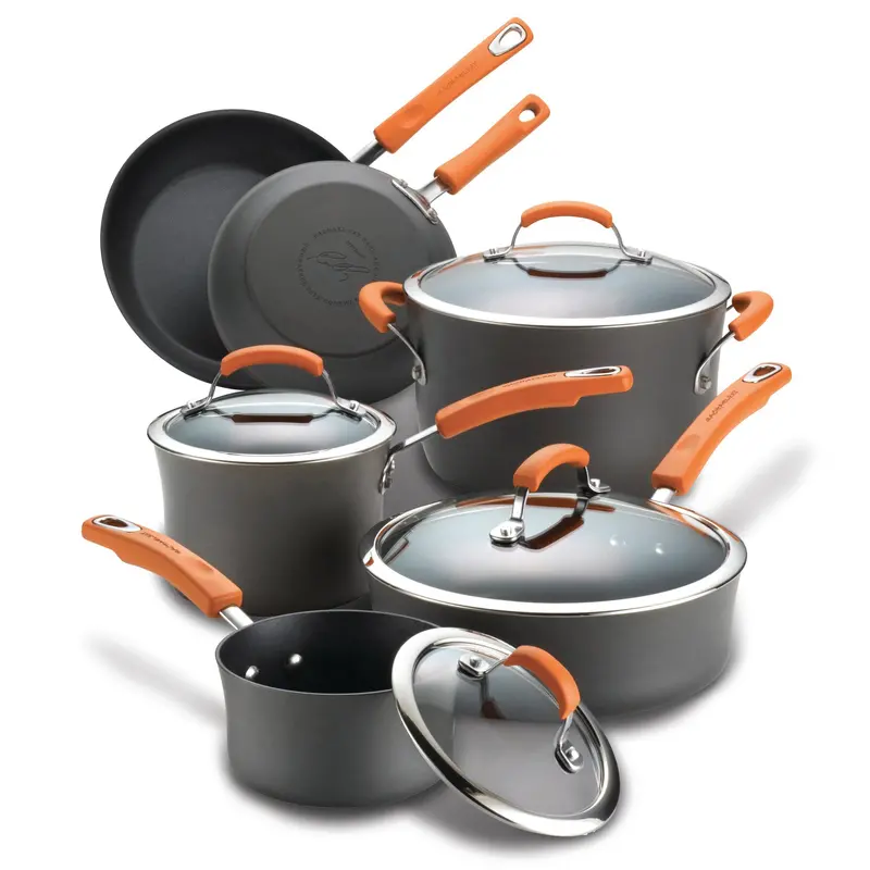 10-Piece Premium Hard-Anodized Cookware Collection 1