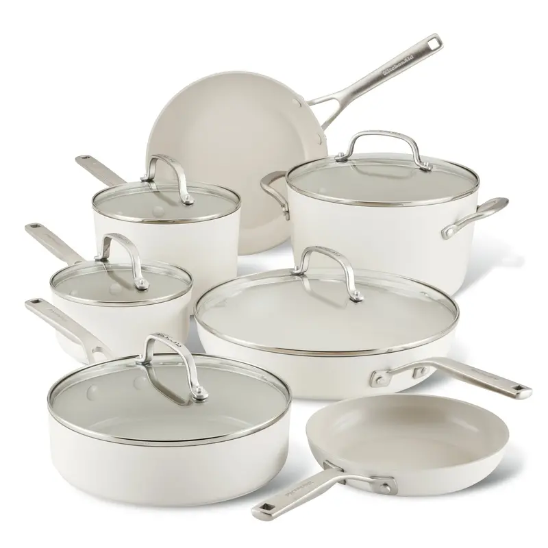 12-Piece Ceramic-Nonstick Hard-Anodized Cookware Set 1