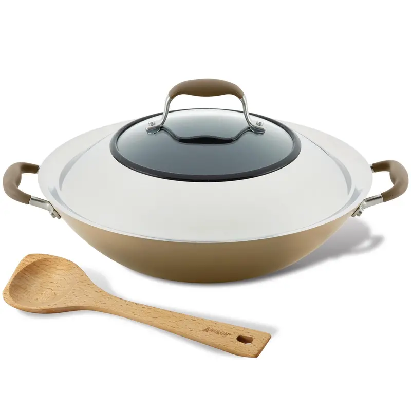 Advanced Home 14-Inch Square Wok With Ergonomic Side Handles 2