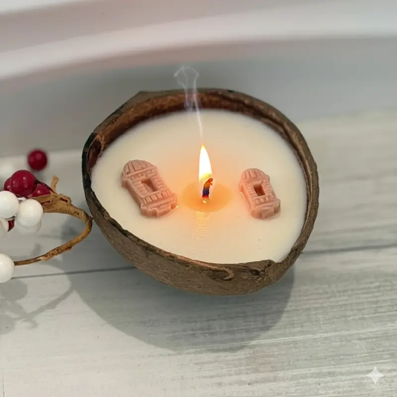 Aroma Celestial Cocoglow Tropical Coconut Scented Candle – Limited Edition 1