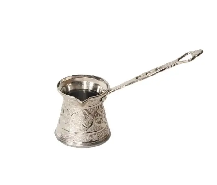 Elegant Silver-Plated Turkish Coffee Pot – Two-Size Cezve Set