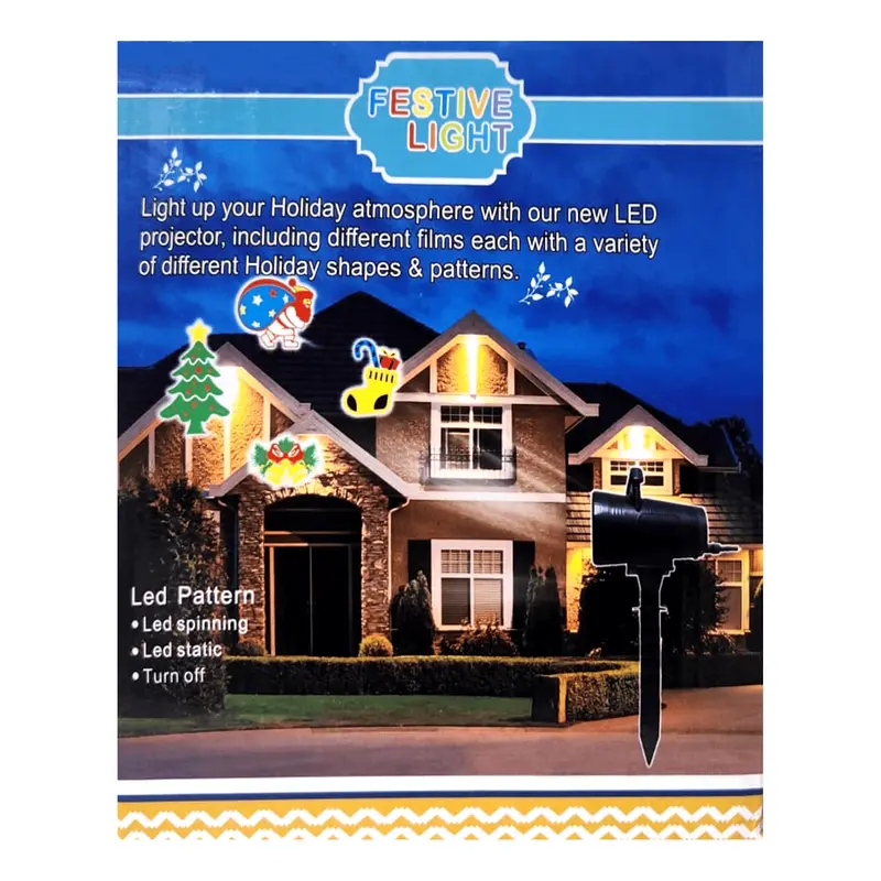 Festive Holiday Projector Lights For Valentine'S Day, Independence Day & Christmas Decor 1