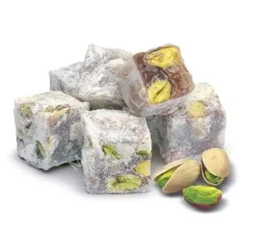 Hacizade Pistachio Turkish Delight – Premium Lokum Candy (454G) 1