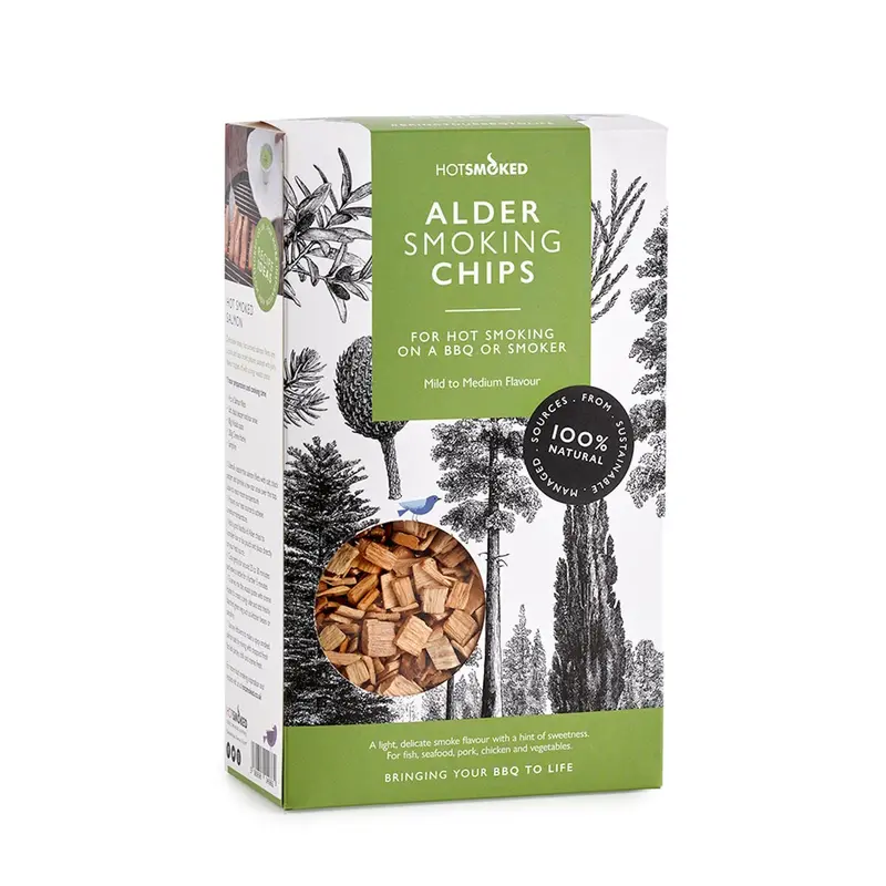 Hotsmoked Alder Wood Chips – 400G Resealable Pouch For Home Smokers 2
