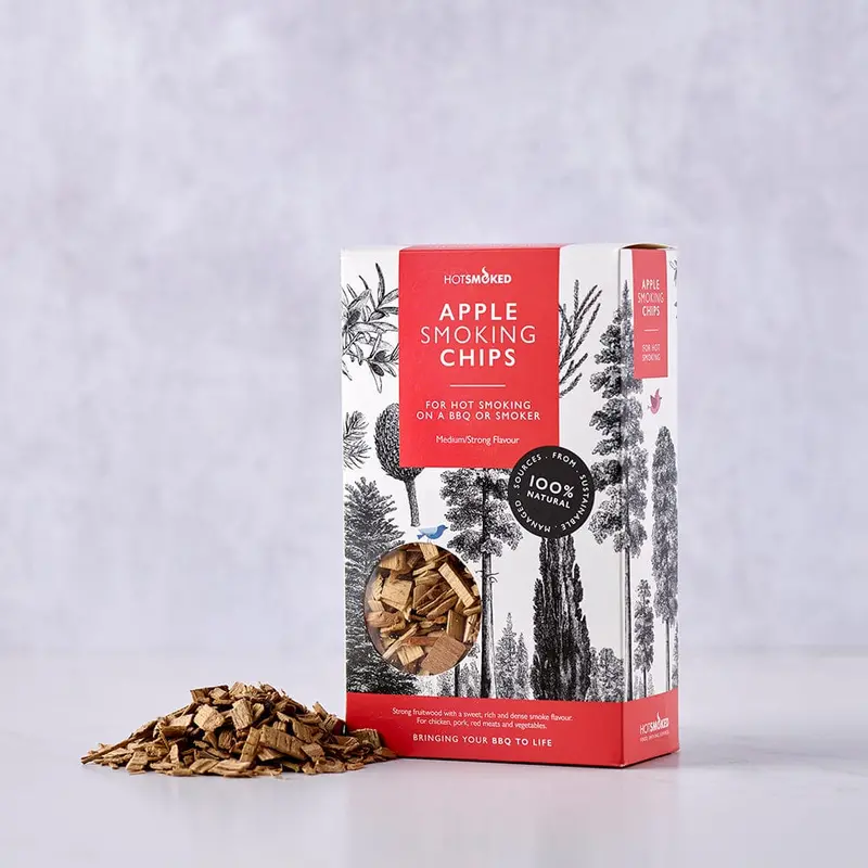 Hotsmoked Apple Wood Smoking Chips – 400G Mild Sweet Smoking Chips 1