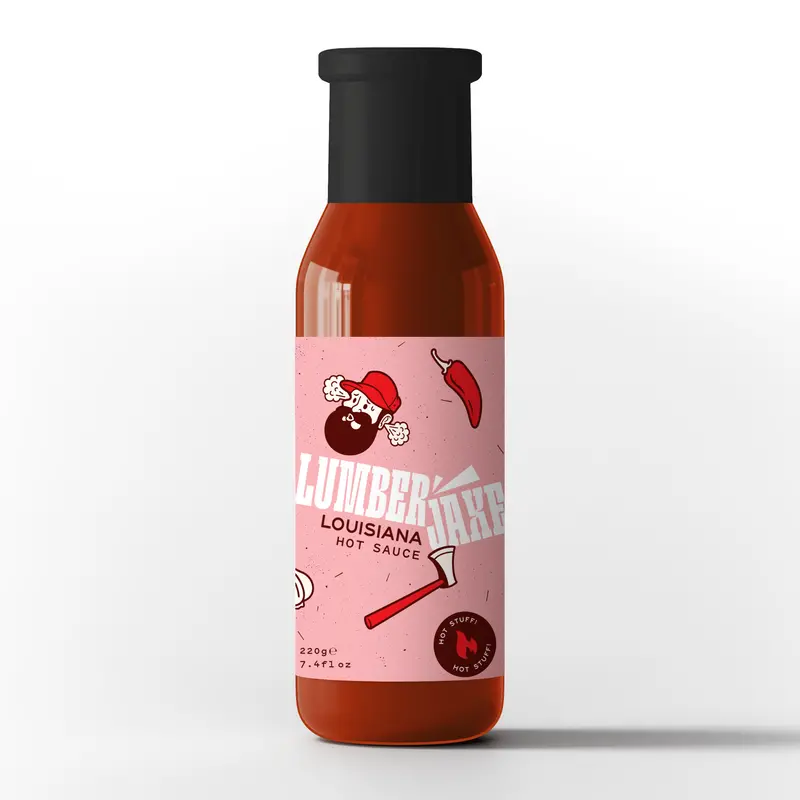 Lumberjaxe Louisiana-Style Hot Sauce – 220G Bottle 1