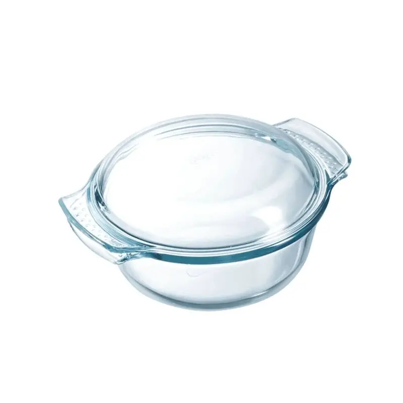 Pyrex 1.5L Easy-Grip Round Ovenproof Glass Casserole Dish 1