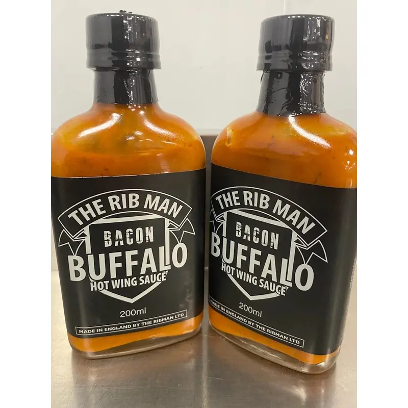 The Rib Man Bacon Buffalo Hot Wing Sauce – Small-Batch Spicy Glaze 1