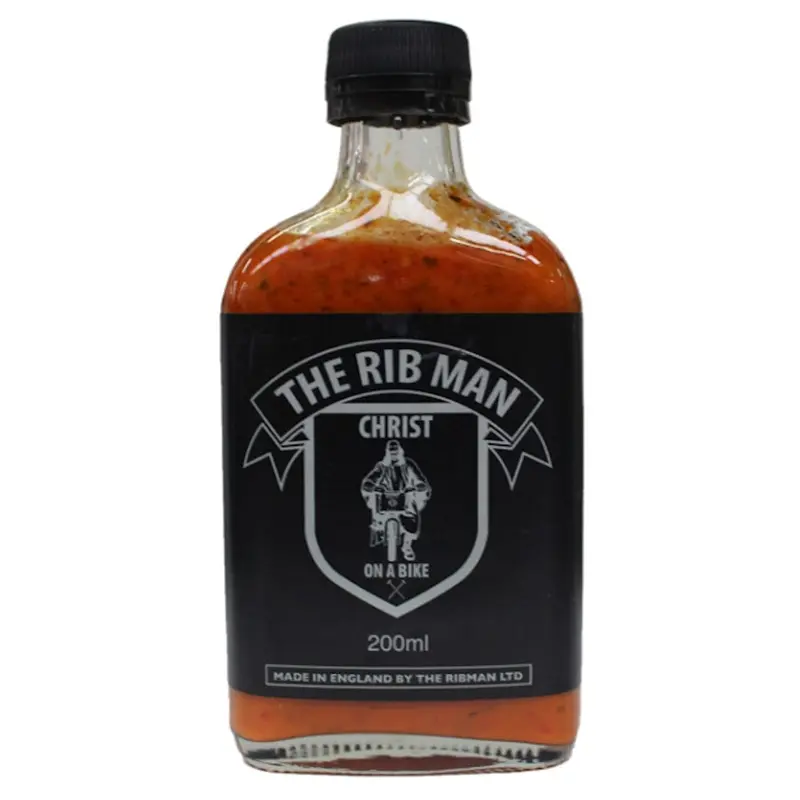 The Rib Man Christ On A Bike Bbq Sauce – Smoky, Sweet & Spicy 200Ml Bottle 1
