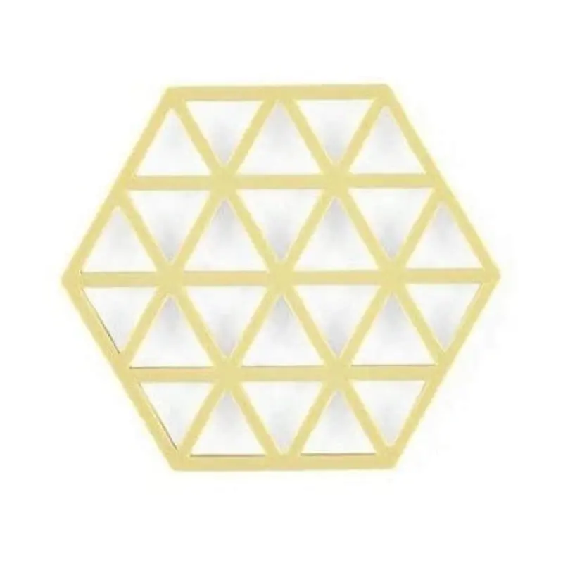 Zone Denmark Chardonnay Triangular Silicone Heat-Resistant Trivet 1